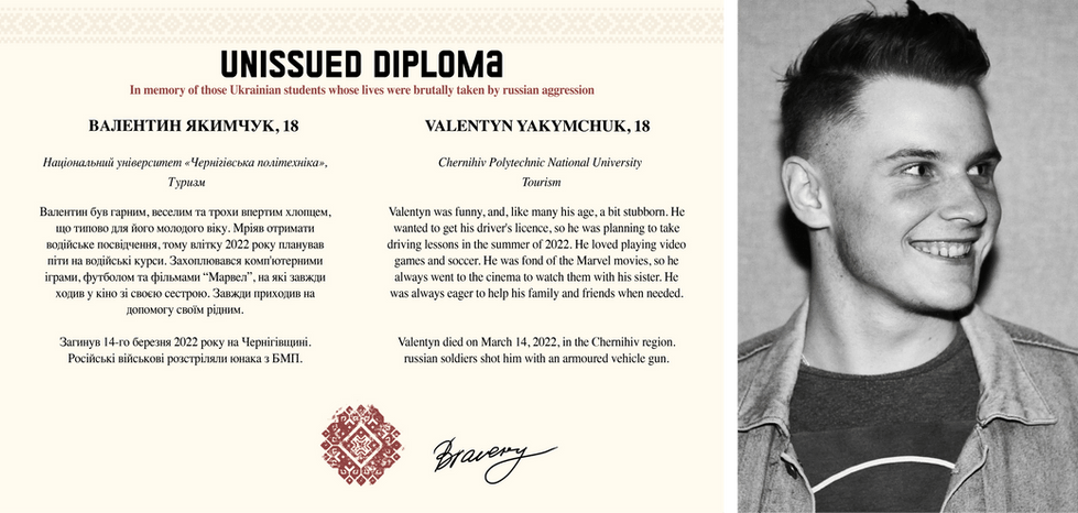Exhibition honouring Ukrainian students killed in war available at Western University - Vimarsana News