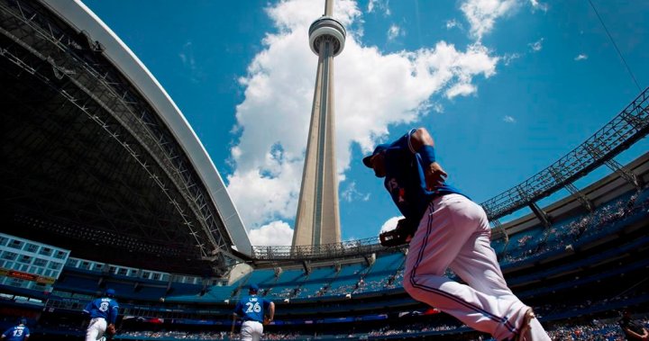 Rogers Centre roof open for Jays-Tigers game