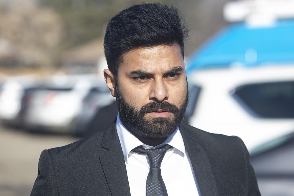 Truck driver Jaskirat Singh Sidhu walks into the Kerry Vickar Centre for his sentencing in Melfort, Sask., on March 22, 2019. The Federal Court has agreed to allow the lawyer for a former truck driver who caused the deadly Humboldt Broncos bus crash to argue against his possible deportation.