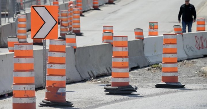 Cones of shame: Montreal officials vow to cut down ubiquitous construction cones