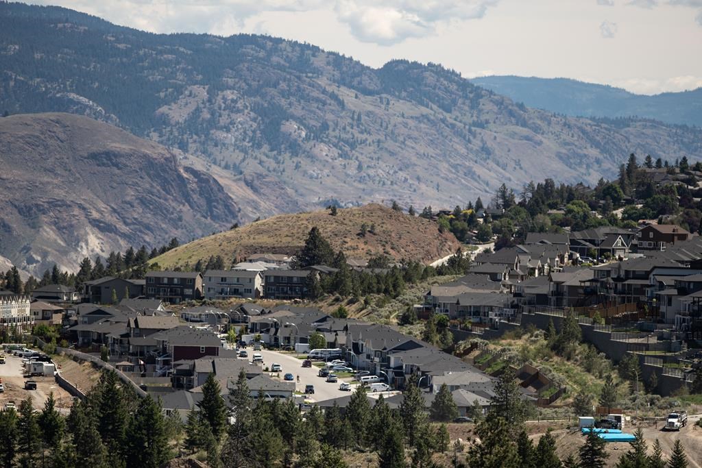 Houses are seen in Kamloops, B.C., on Tuesday, June 1, 2021. THE CANADIAN PRESS/Darryl Dyck.