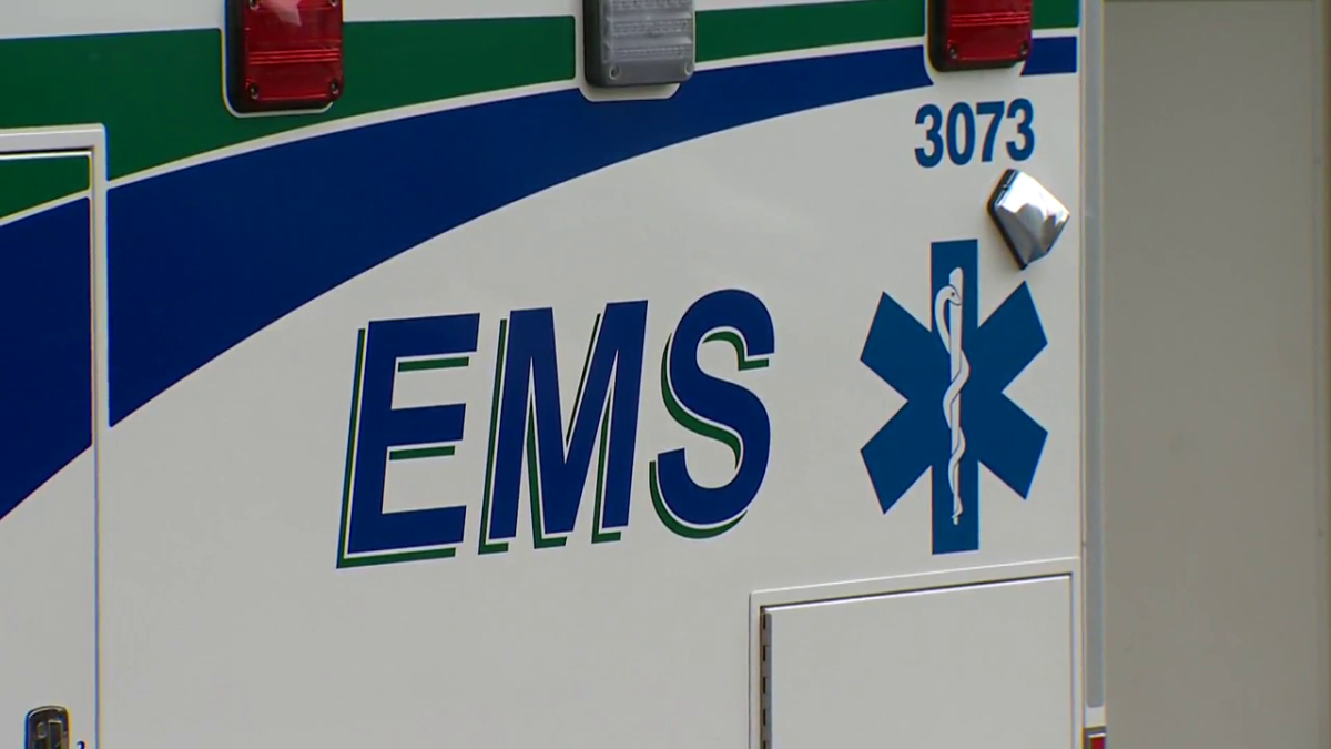 File photo of an Alberta Health Services EMS ambulance, pictured in downtown Calgary on April 3, 2023.