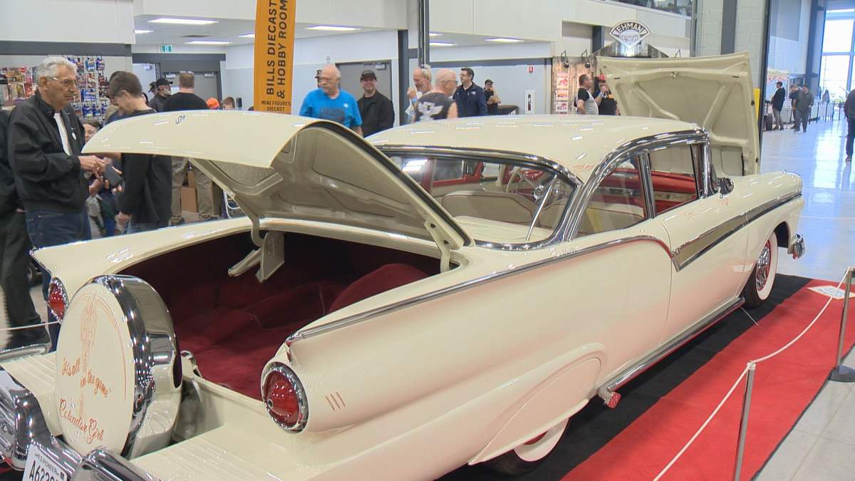 Cars of all different makes and models were on display.