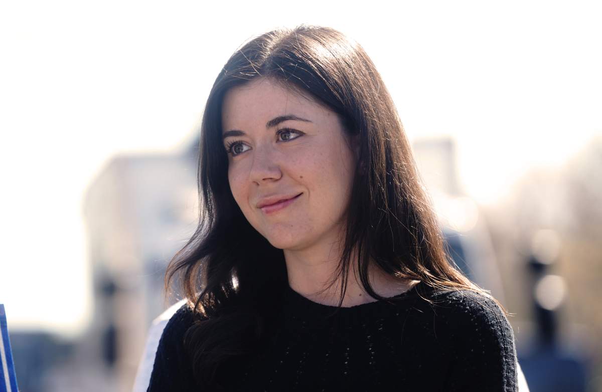 Mayor of Longueuil Catherine Fournier at a press conference in Longueuil, Quebec, Tuesday, May 10, 2022. 