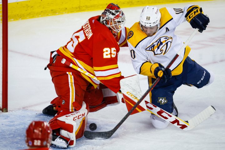 Calgary Flames playoff hopes doused in shootout loss to Nashville Predators