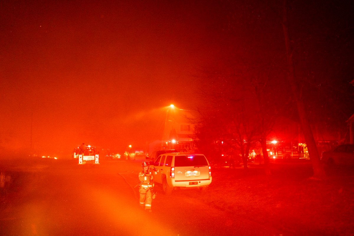 A New Jersey wildfire has blazed over half of all acres burned in an