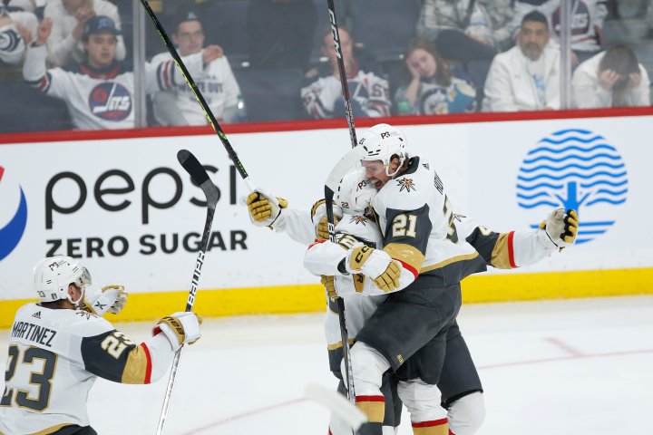 Jets rally from three-goal deficit but lose to Vegas in double overtime