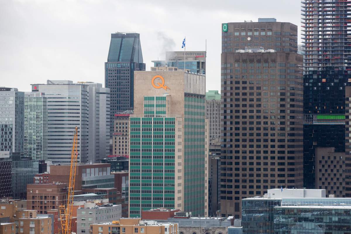 A general view of downtown Montreal, Quebec on Sunday, March 26, 2023. 