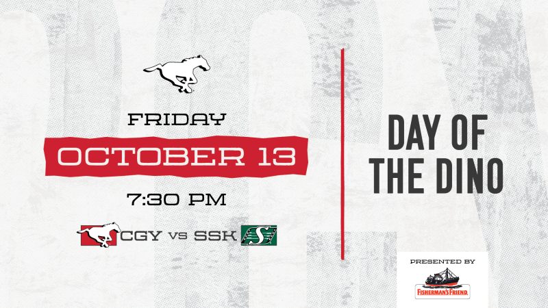 Calgary Stampeders vs. Saskatchewan Roughriders – Day of the Dino - image