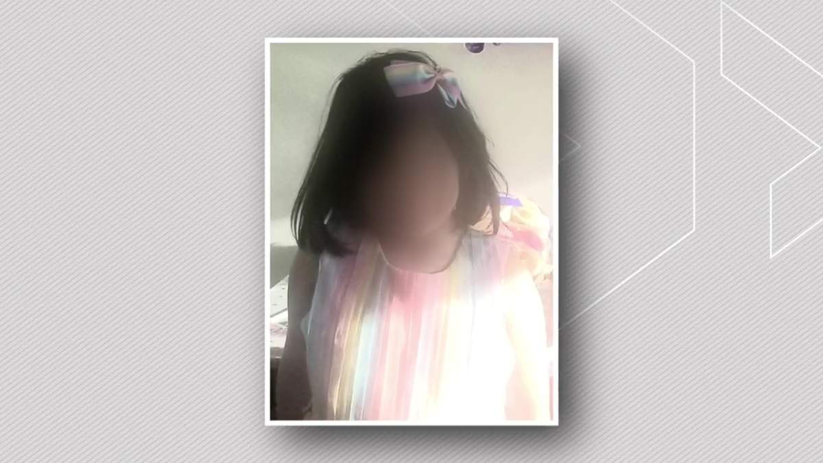 A disguised photo of the girl Edmonton police believe was killed in April 2023.