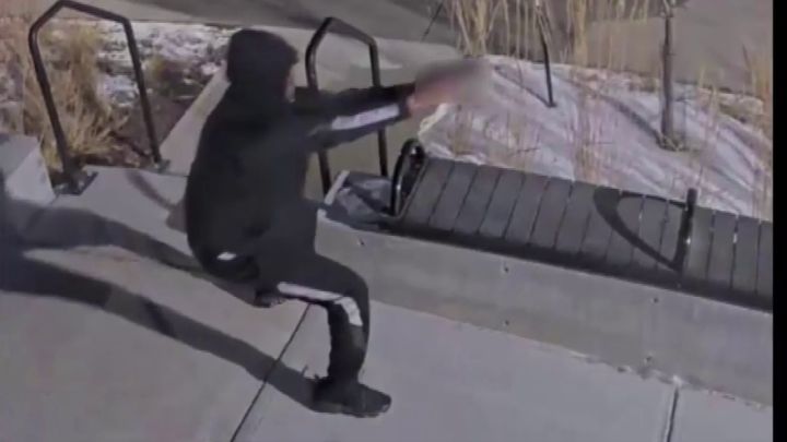 Image of a suspect in the March 15, 2023 shooting death of Usama Ibrahinadan in Edmonton.