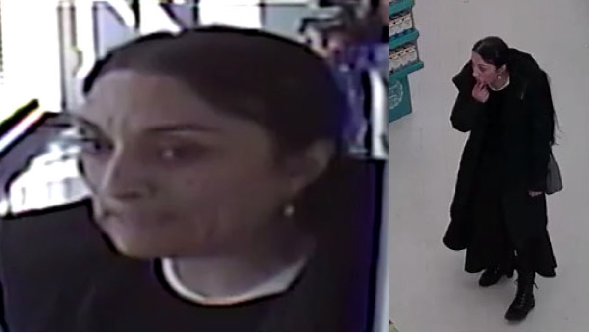 OPP want to speak to this woman in connection with a shoplifting investigation in Fergus, Ont.