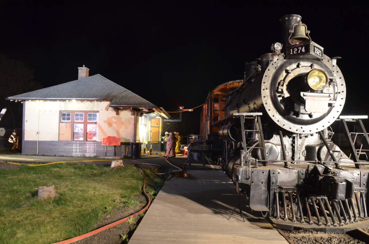 The call to the Middleton Fire Department came in around 10 p.m. after flames in the waiting room became visible from outside the building.