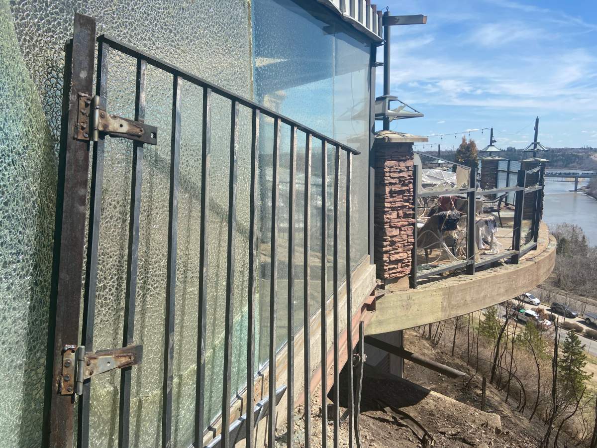 Courtyard by Marriot Edmonton Downtown fire damage on Friday, April 28, 2023.