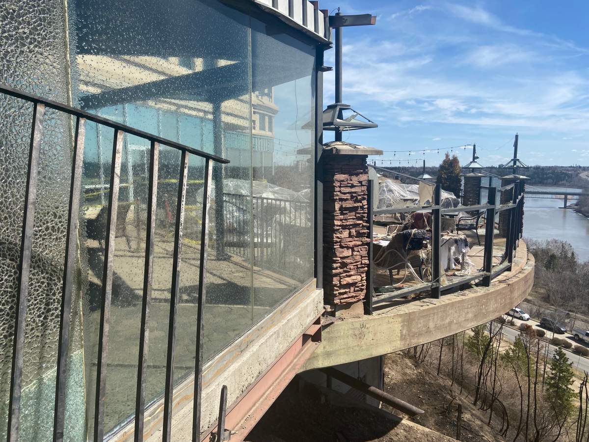 Courtyard by Marriot Edmonton Downtown fire damage on Friday, April 28, 2023.