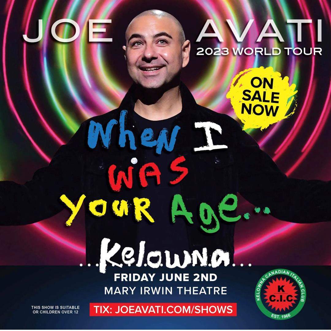 Joe Avati – When I Was Your Age Tour - image
