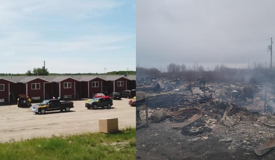 A fire that took the homes of 31 people who lived in an 8-plex on the Mosquito First Nation temporarily displaces 8 families, but plans to rebuild their homes are underway.