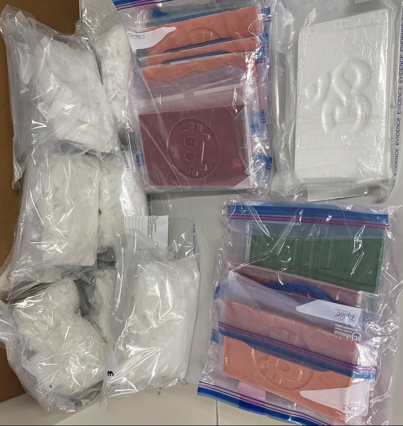 Maidstone RCMP seized several kilograms of drugs after a roadside stop Friday evening.
