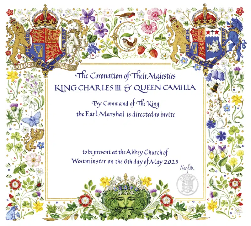 The coronation invitation.