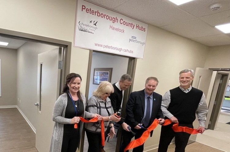 Officials open the Peterborough County Hub in Havelock, one of nine new sites which will offer agencies spaces to provide social and health services to rural residents.