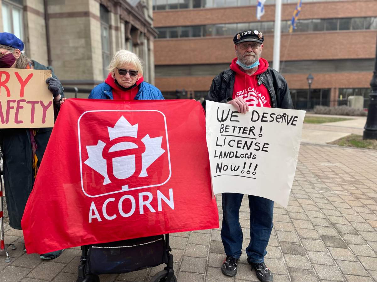 Attendees calling for safety supports for tenants in rental properties.