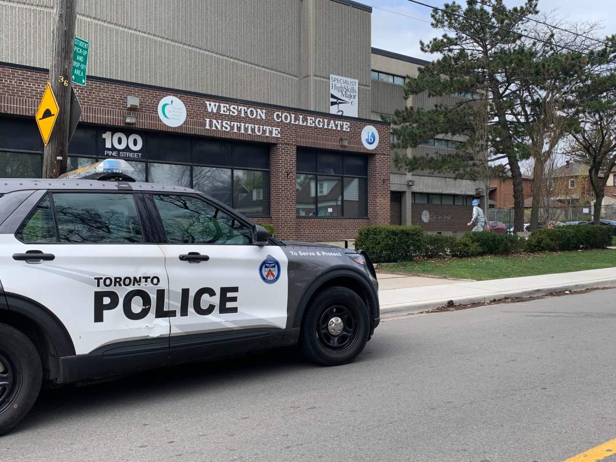 Police are investigating after a threat was received at the Weston Collegiate Institute on Wednesday, April 19.