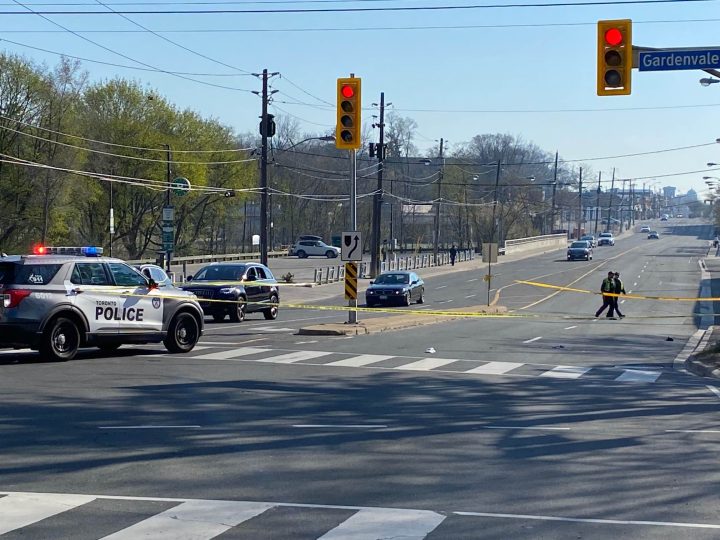 Police, fire and paramedic officials were all called to the scene of the reported hit-and-run in Toronto.