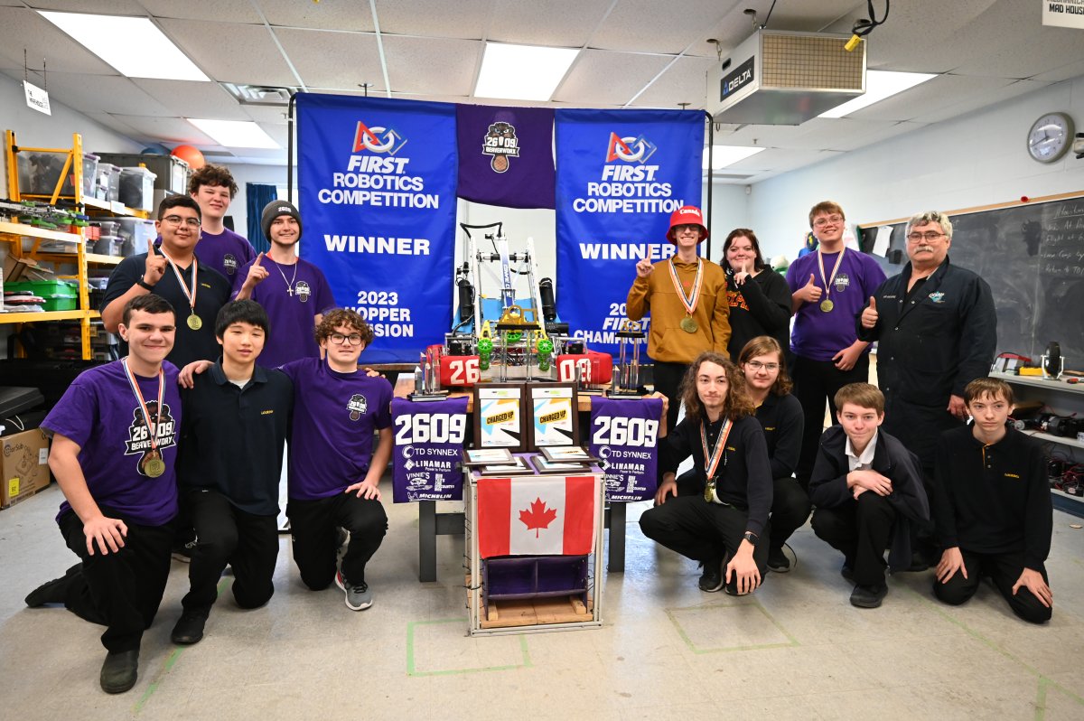 The Our Lady of Lourdes robotics team competed in the world championships in Houston.
