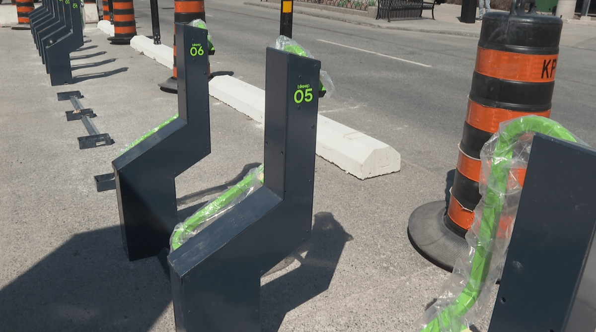 Kingston is the first city in Ontario to install these racks, after they have gained popularity in Vancouver and Europe.