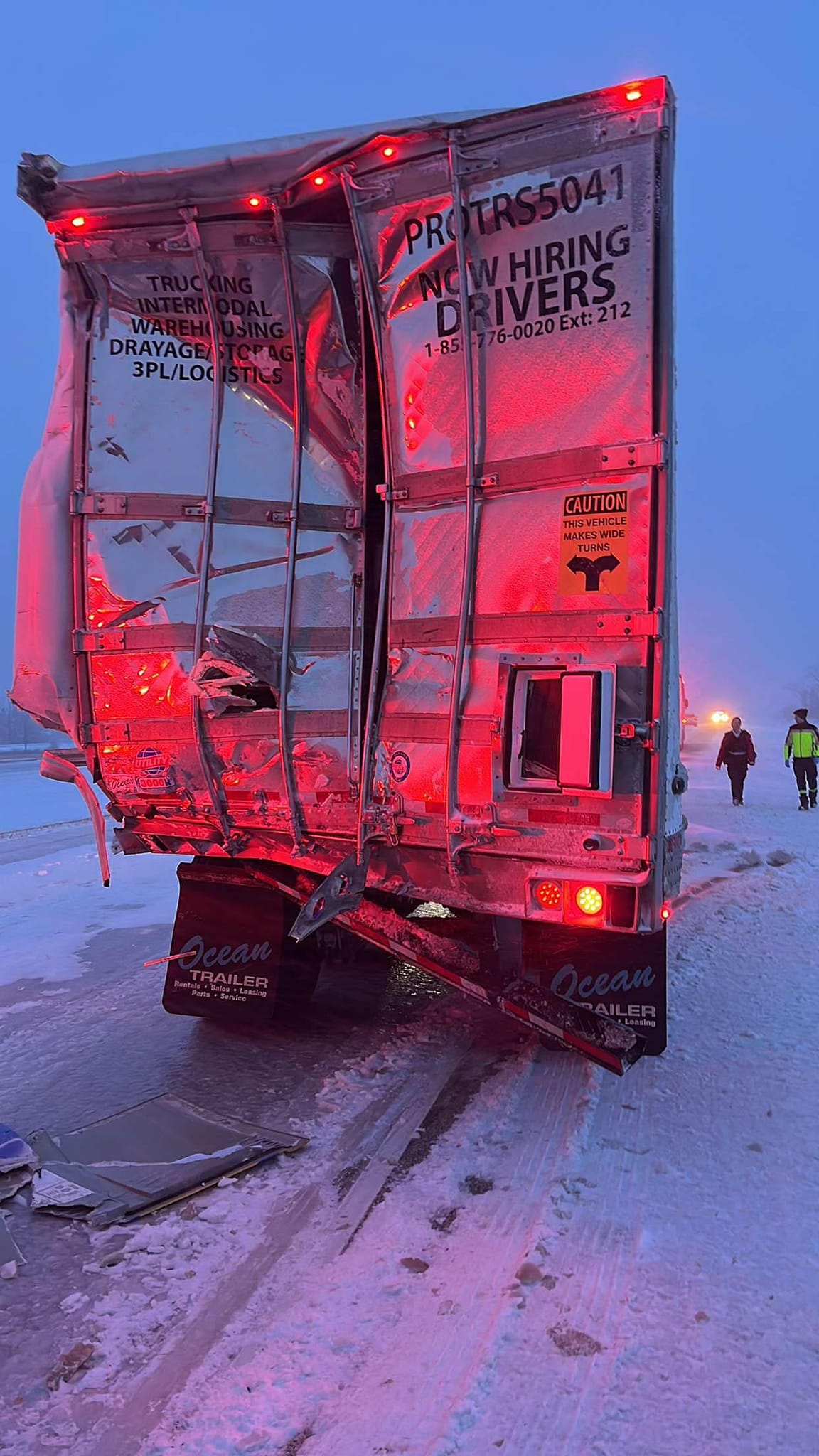 One person was said to be injured as a result of the crash.