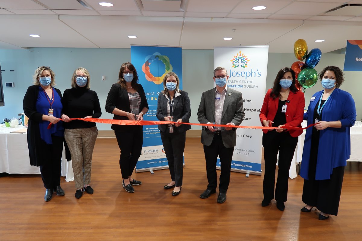 Ribbon cutting at the new Centre for Resilience, Learning & Growth at St. Joseph's Health Centre in Guelph.