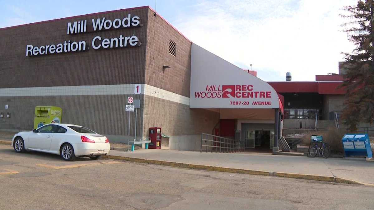 The Mill Woods Recreation Centre in southeast Edmonton on Wednesday, April 19, 2023.
