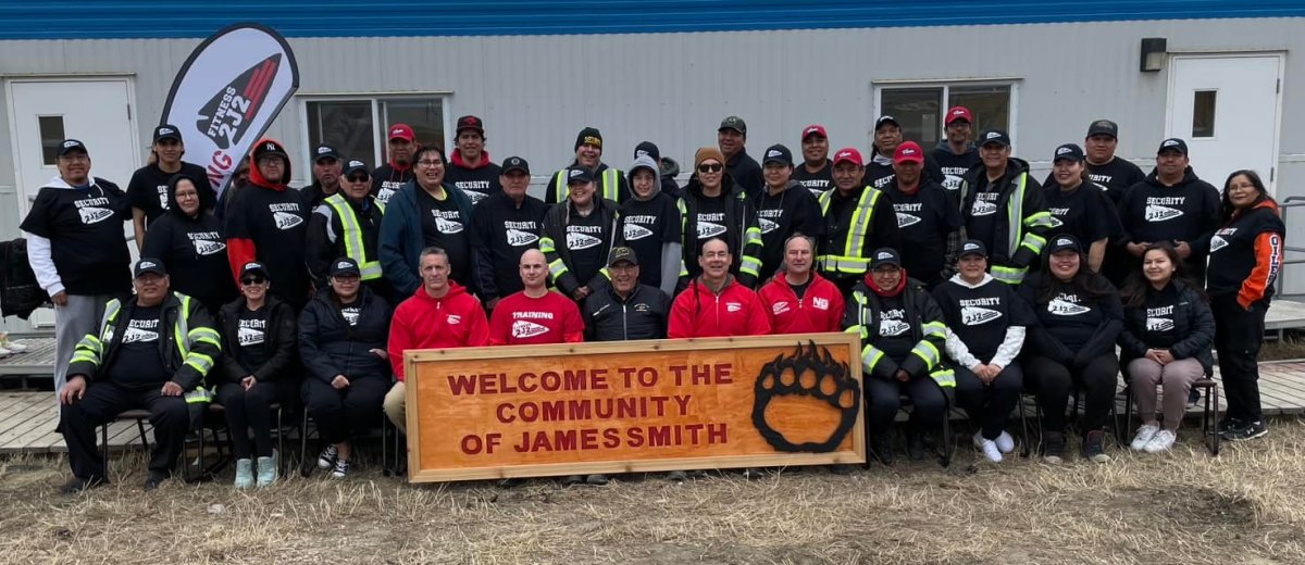 A team of 35 security members from James Smith Cree Nation, Sask., completed training by Security 2J2 to build up their skills and knowledge on creating a space for safety.