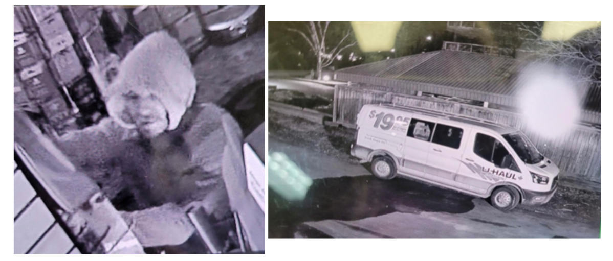 Peterborough police are looking for a suspect who fled in a U-Haul van following a convenience store break and enter early April 4, 2023.