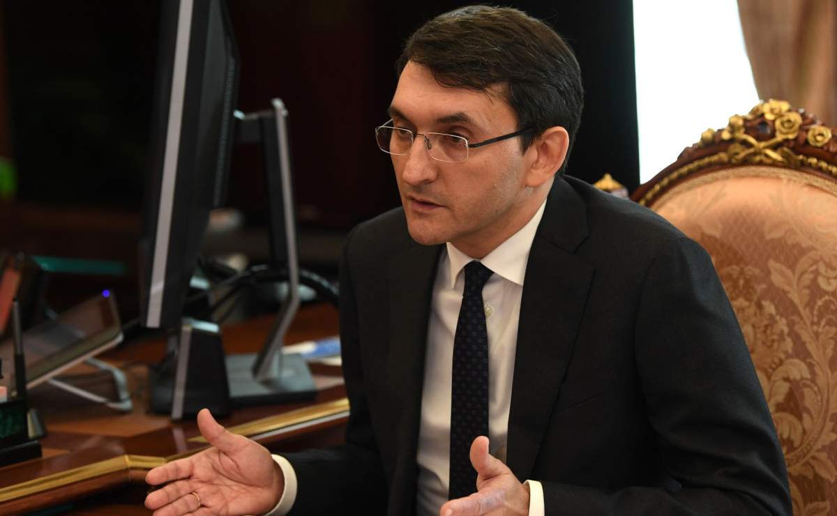 Head of Russia's online censorship agency, Andrei Lipov, Aug. 10, 2020.