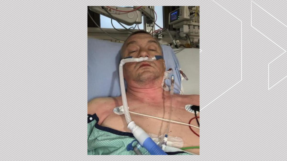 Ivan Pylypchuk is seen in hospital in an undated handout photo. Pylypchuk, a Ukrainian newcomer, was stabbed by a man in what Edmonton police say appears to be a random attack on his way to work. THE CANADIAN PRESS/HO-Leonid Leshchinsky
.