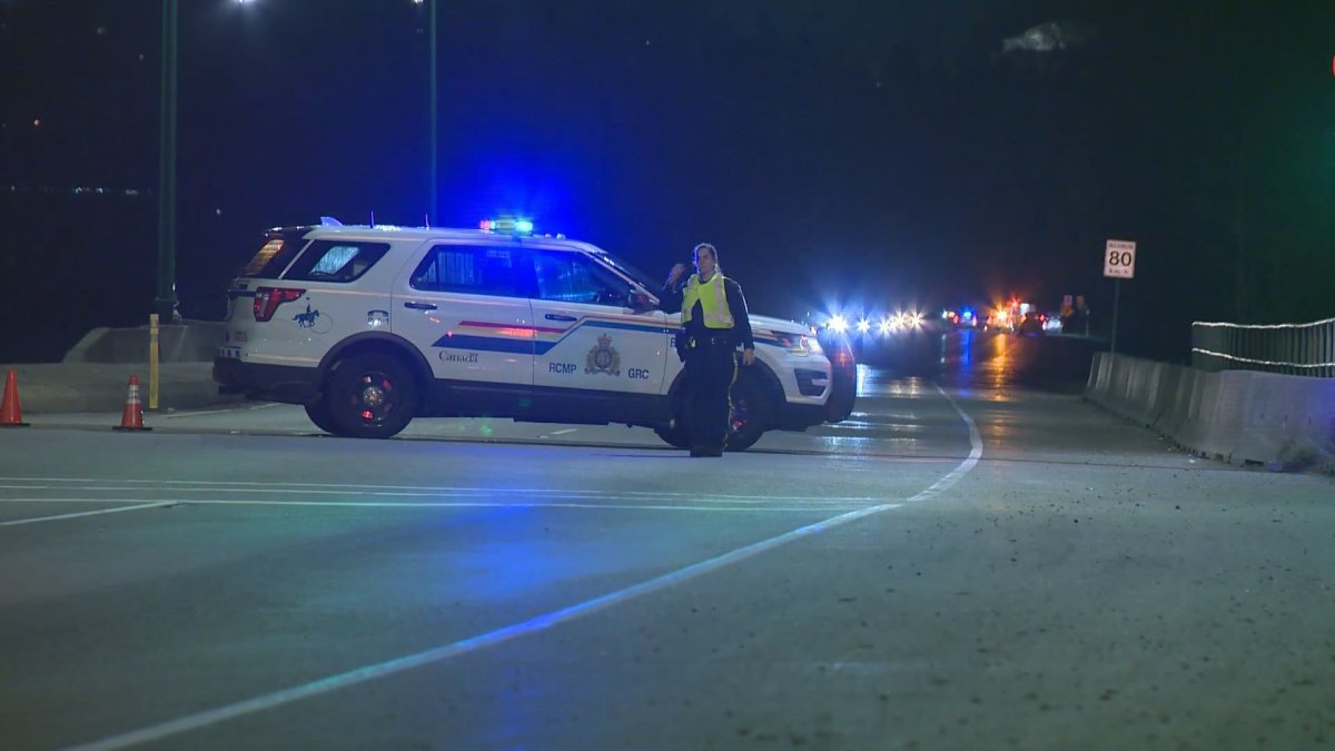 A man was killed Friday night after he was struck by a vehicle in Burnaby, police say.