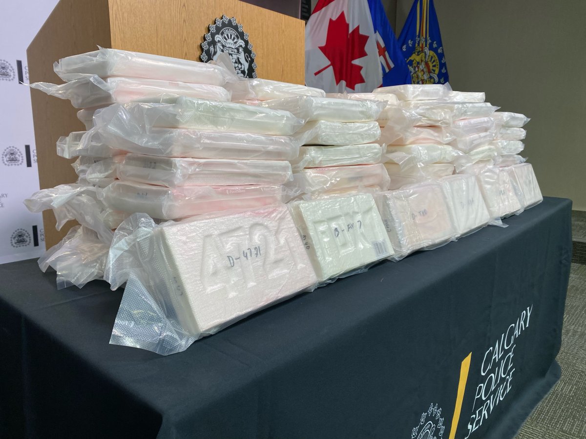 Calgary police arrested two men in connection with a national drug trafficking operation. Police said they executed search warrants on two vehicles and found hidden compartments in the vehicles containing more than 90 kilograms of cocaine.