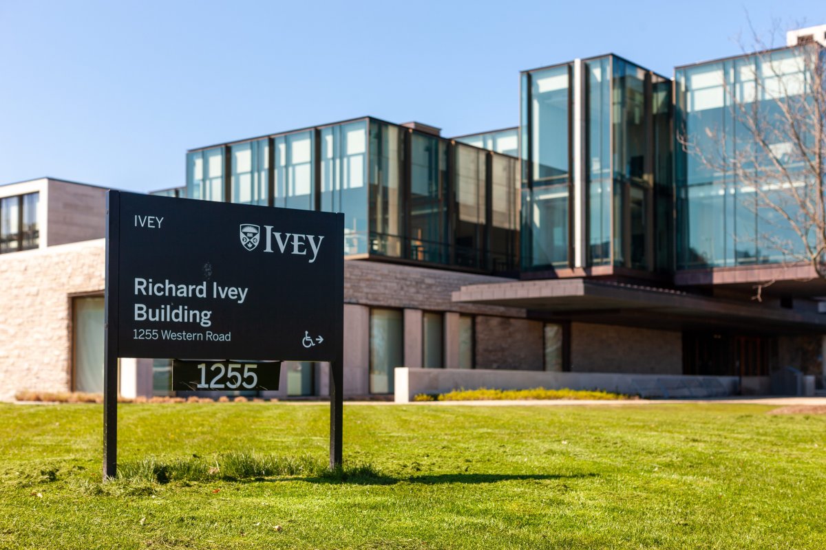 The Ivey School of Business at Western University in London, Ont, on May 13, 2020. 