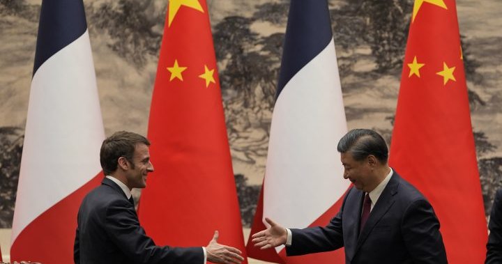 ‘Bring Russia to its senses,’ Macron urges Xi during China visit – National | Globalnews.ca