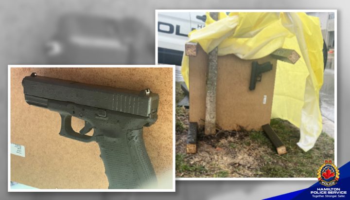Person stops to pick up discarded table in Hamilton, finds loaded gun - image