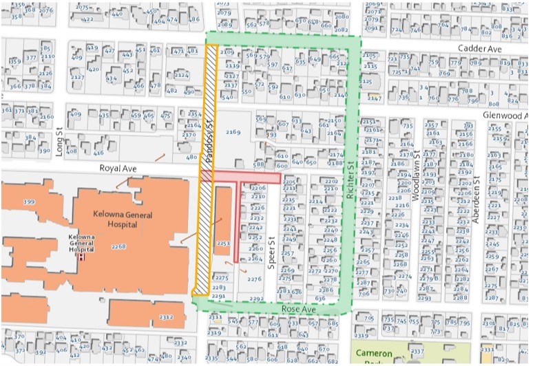 The closure, which will go until mid May, will occur on Royal Avenue east, and the lane east of Pandosy Street between Royal Avenue and Rose Avenue.