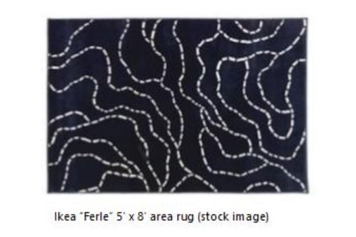 A stock image of the rug was provided by the RCMP.