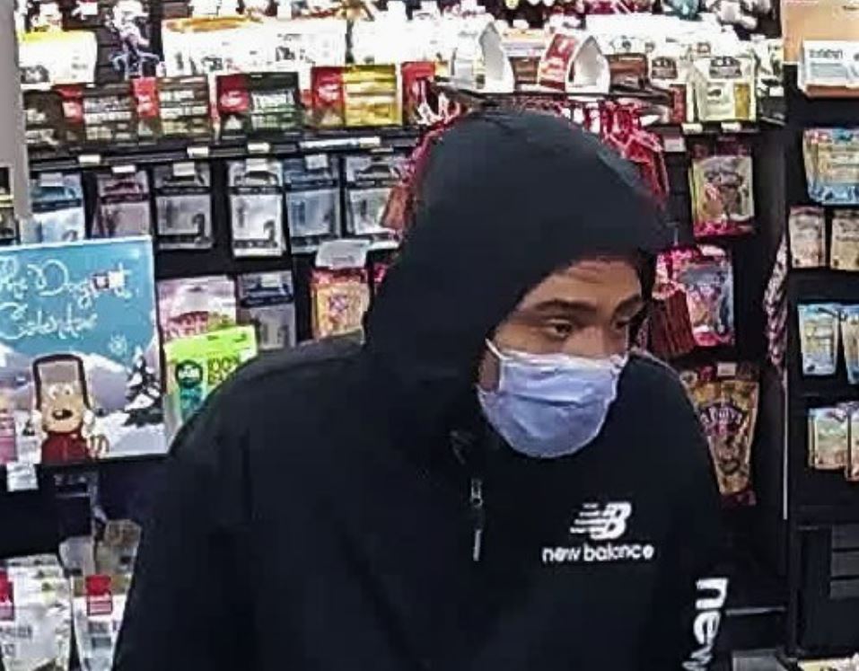 Image of the suspect wanted in a Toronto retail robbery spree.