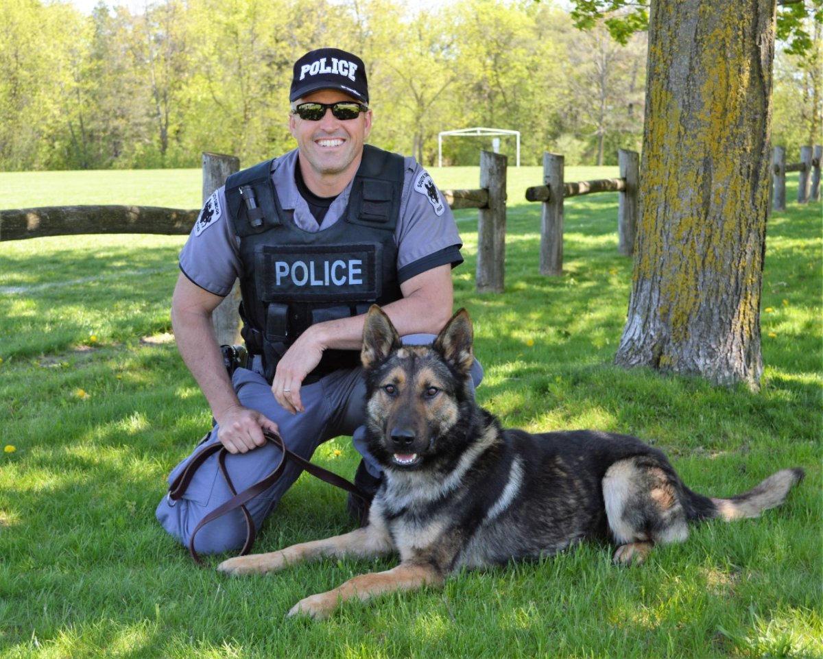 Chase and PC Jacques South Simcoe Police.
