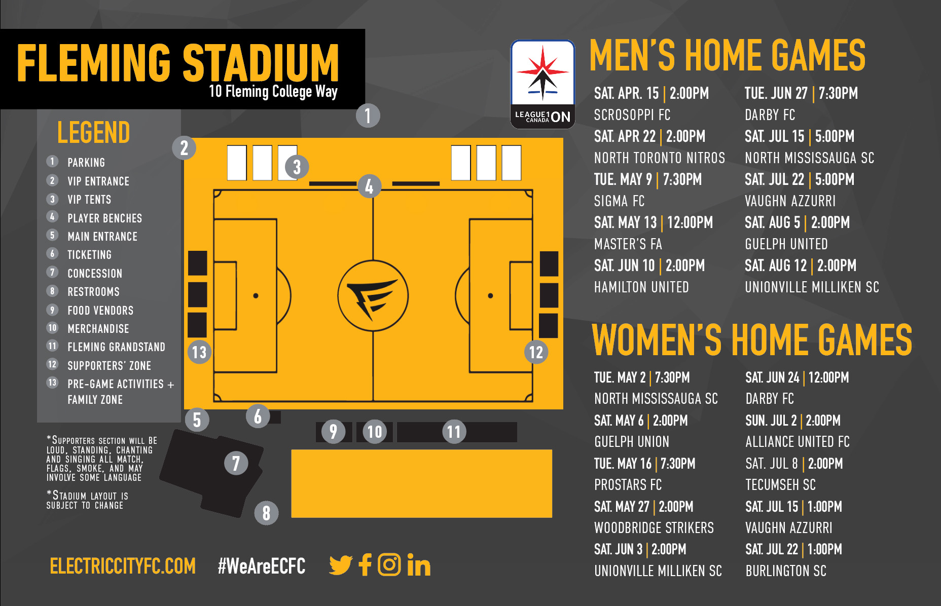 2023 Electric City Football Club GlobalNews Events