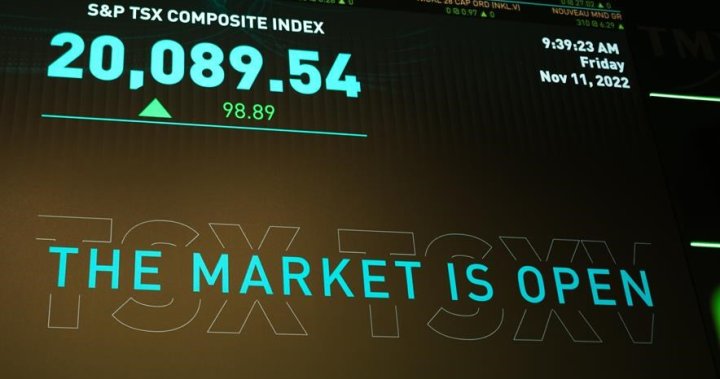 S&P/TSX composite down in late morning trading even as Shopify shares rise
