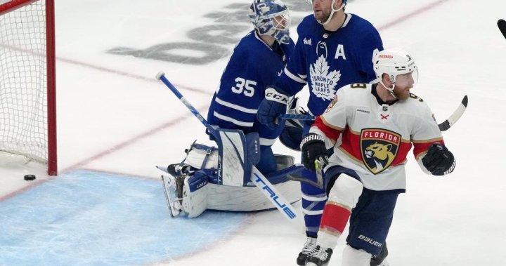 Panthers survive blown 2 goal lead, down Maple Leafs 4-2 in Game 1