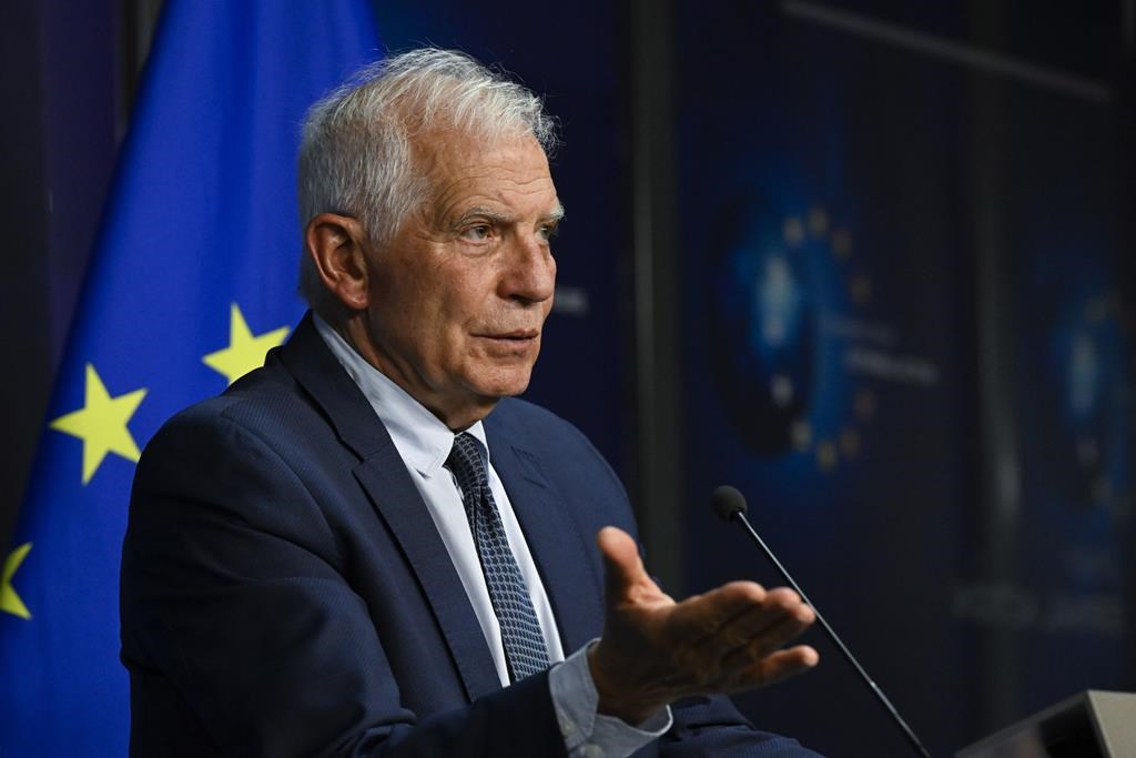 EU urges US to reconsider dropping Ukraine aid from bill halting government shutdown – National | 24CA News