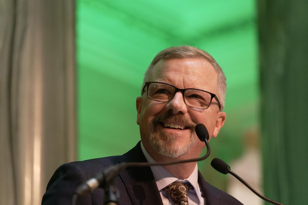 Former Saskatchewan premier Brad Wall says there are parallels between mining giant Glencore's hostile takeover attempt of Teck Resources Ltd. and BHP Billiton's failed 2010 pursuit of his province's iconic Potash Corp. Wall speaks at the Legislative Building in Regina on Wednesday, Nov. 30, 2022.